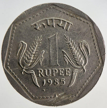 1985 India 1 One Rupee Coin | Fine Collectable Grade