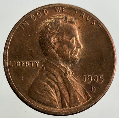 1985-D US USA One Cent Coin | Very High Grade