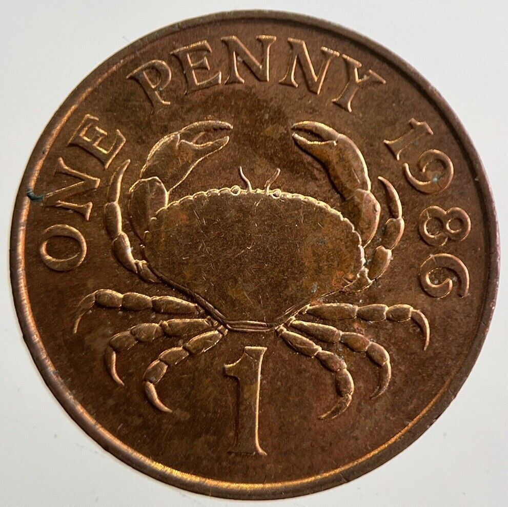 1986 Jersey 1 One Penny Coin | Very High Grade | a4897