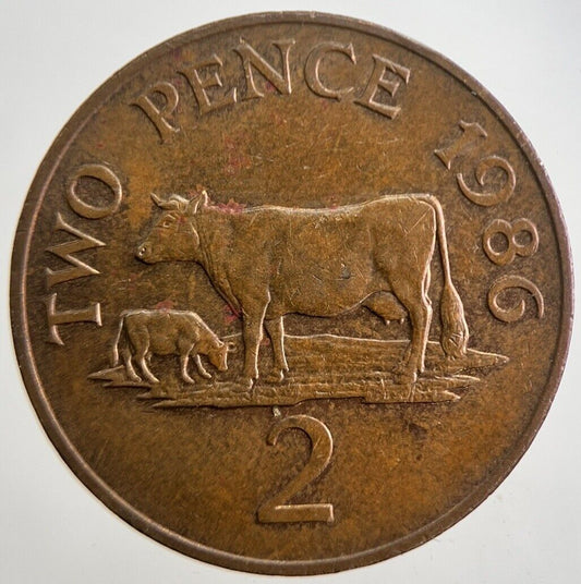 1986 Jersey 2 Two-Pence Coin | Very High Grade | a4892