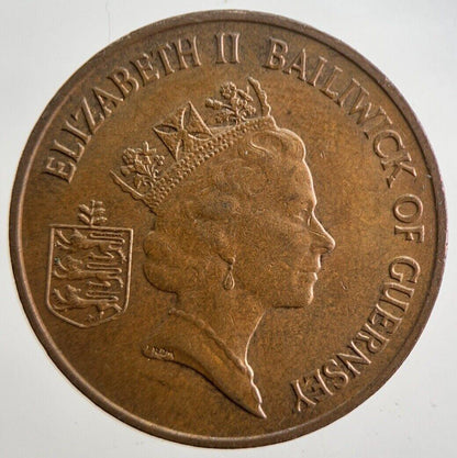 1986 Jersey 2 Two-Pence Coin | Very High Grade | a4892