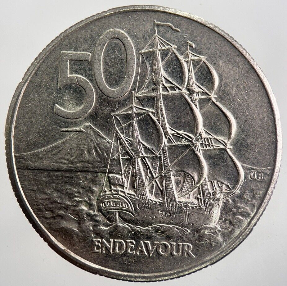 1986 New Zealand 50 Cent Coin | Very High Grade | a7595