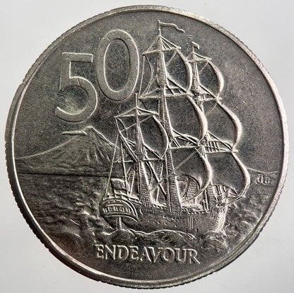 1986 New Zealand 50 Cent Coin | Very High Grade | a7595