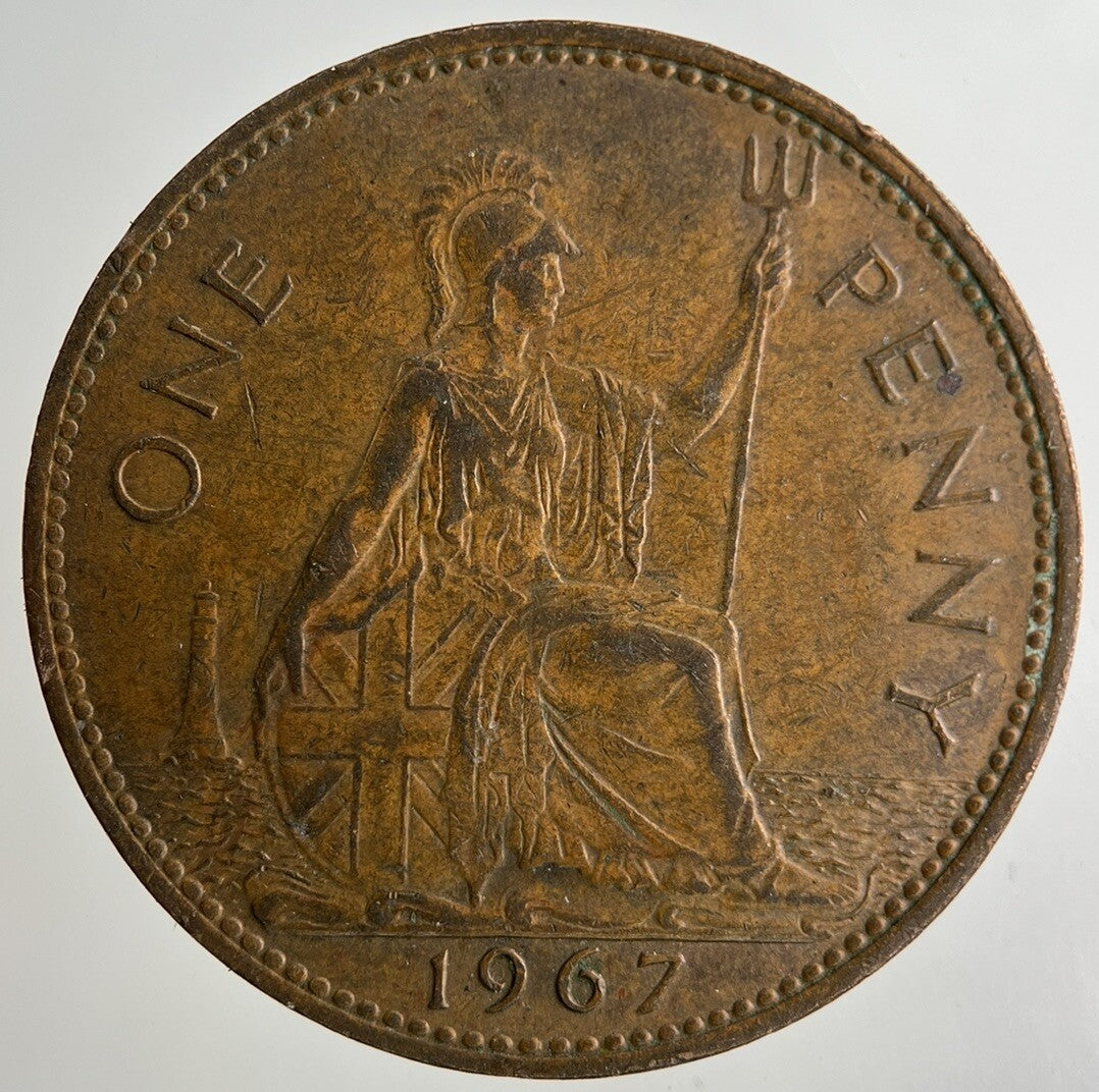 1967 Elizabeth II 2nd One Penny Coin | Fine Collectable Grade