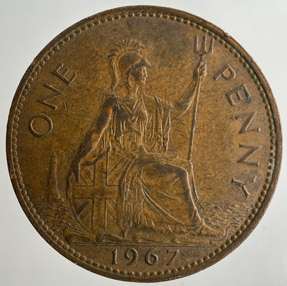 1967 Elizabeth II 2nd One Penny Coin | Fine Collectable Grade