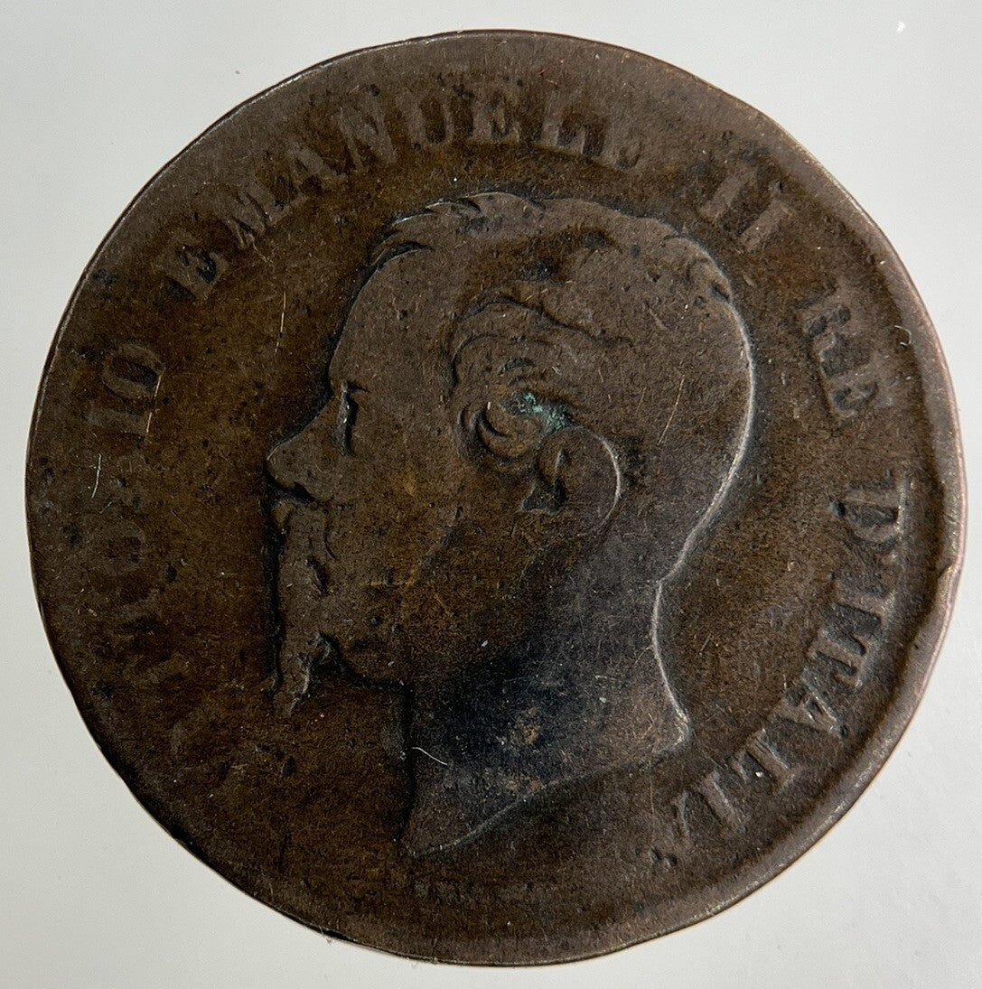 1862 Italy 5 Centesimi Coin | Fair Grade