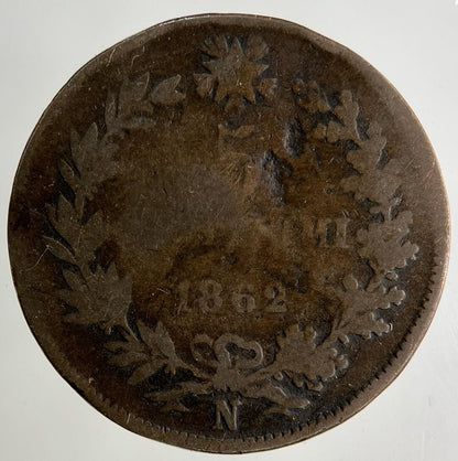 1862 Italy 5 Centesimi Coin | Fair Grade