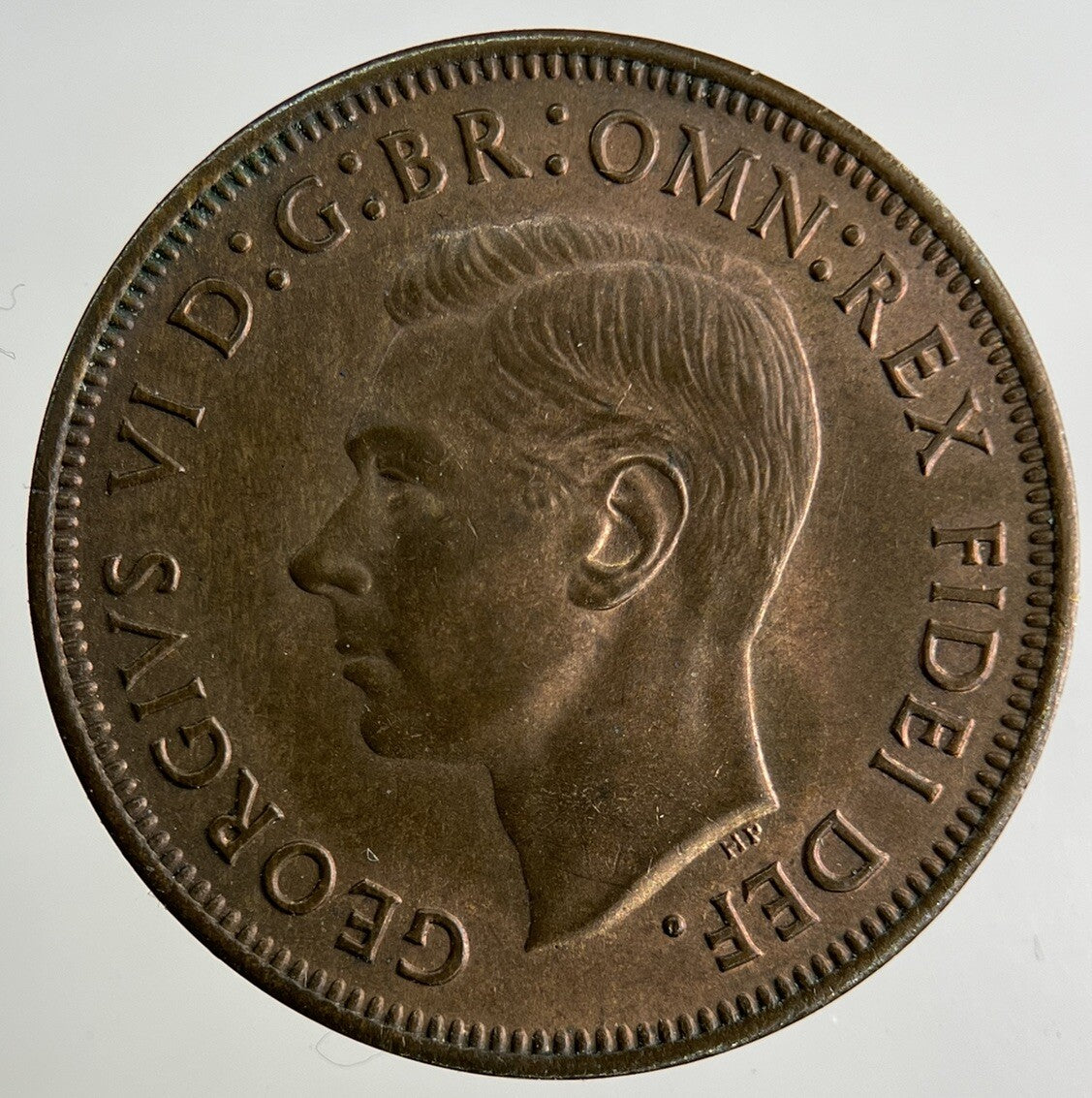 1952 George VI Half-Penny Coin | Very High Grade