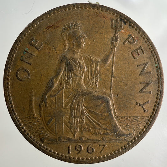 1967 Elizabeth II 2nd One Penny Coin | Fine Collectable Grade