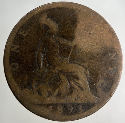 1893 Victoria One Penny Coin | Collectable Grade