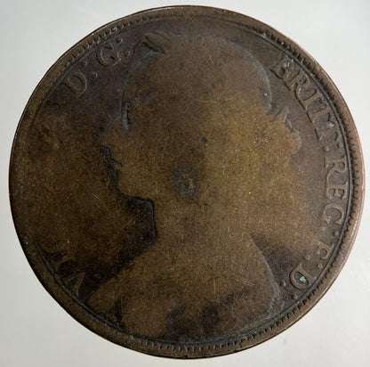 1893 Victoria One Penny Coin | Collectable Grade