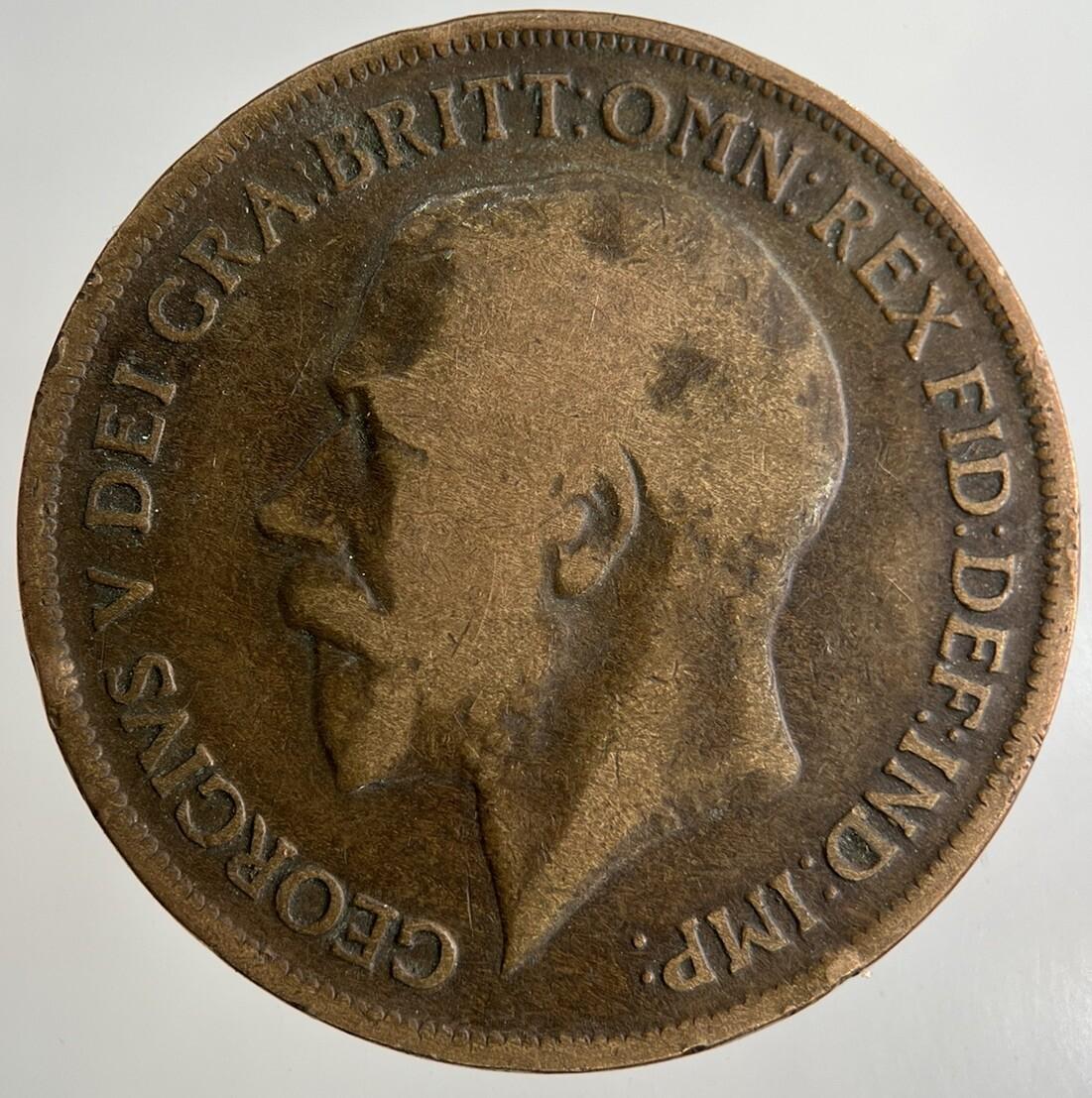 1919 George V One Penny Coin | Collectable Grade