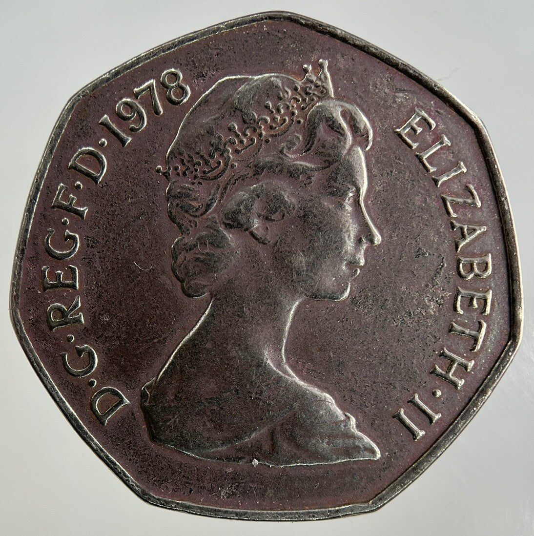 1978 Elizabeth II 2nd 50p Fifty-Pence Coin | Fine Collectable Grade