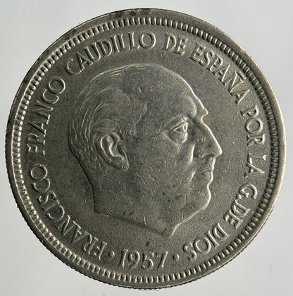 1957 Spain 5 Pesetas Coin | Fine Collectable Grade