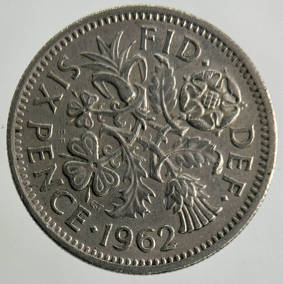 1962 Elizabeth II 2nd Sixpence Coin | Fine Collectable Grade