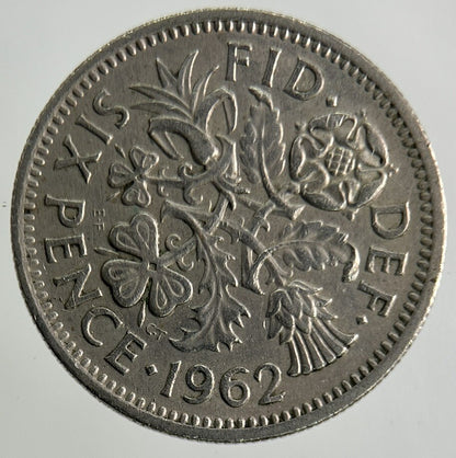1962 Elizabeth II 2nd Sixpence Coin | Fine Collectable Grade