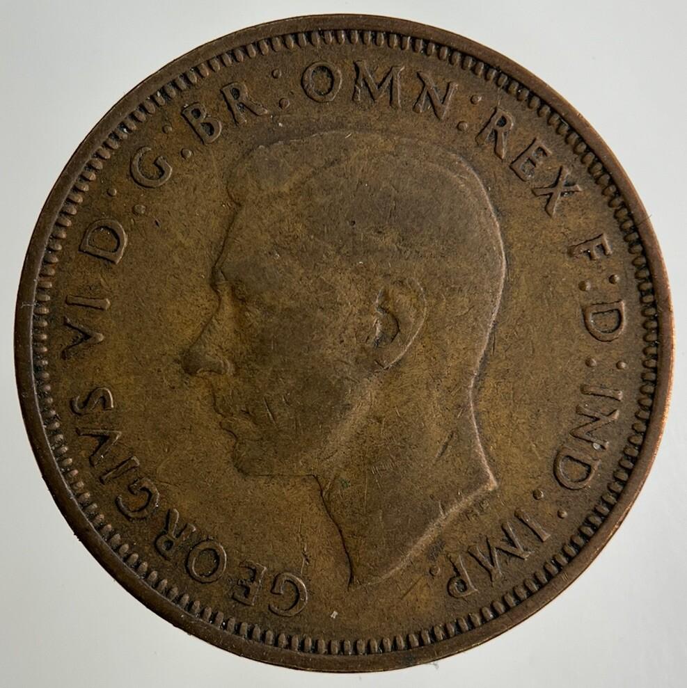 1945 George VI Half-Penny Coin | Collectable Grade
