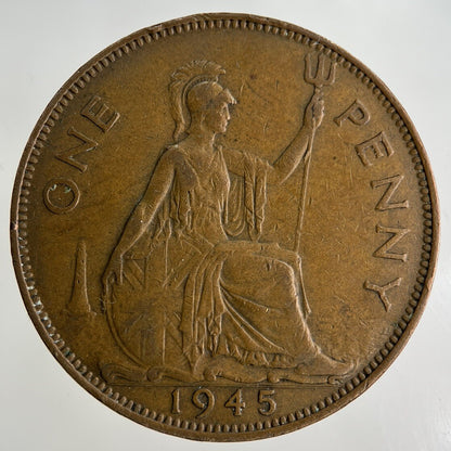 1945 George VI One Penny Coin | Fine Collectable Grade