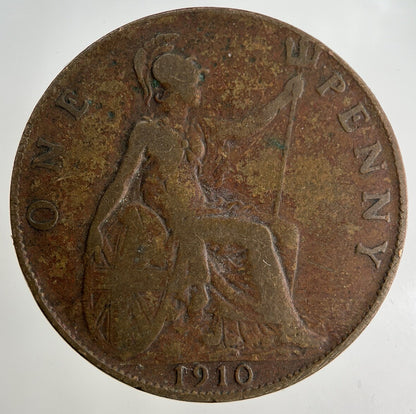 1910 Edward VII One Penny Coin | Collectable Grade