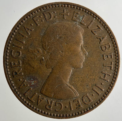 1959 Elizabeth II 2nd Half-Penny Coin | Fine Collectable Grade