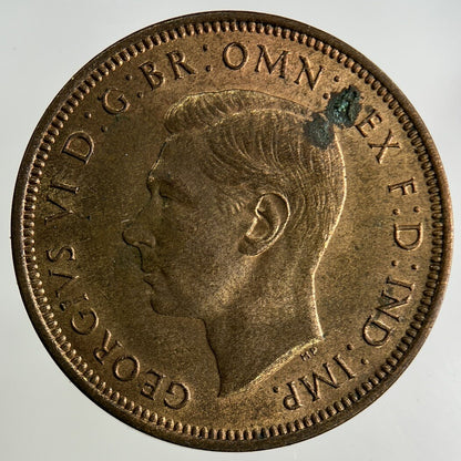 1939 George VI Half-Penny Coin | Very High Grade