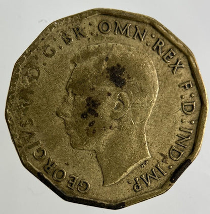 1941 George VI Brass Threepence Coin | Fine Collectable Grade