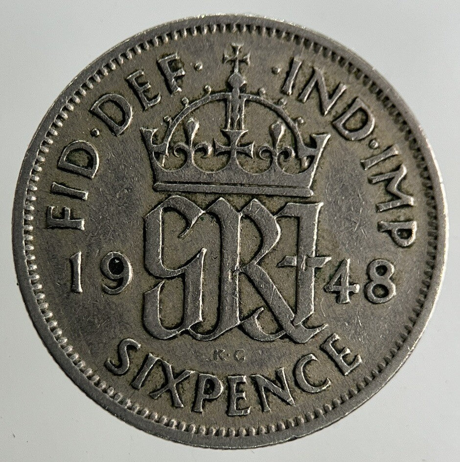 1948 George VI Sixpence Coin | Fine Collectable Grade
