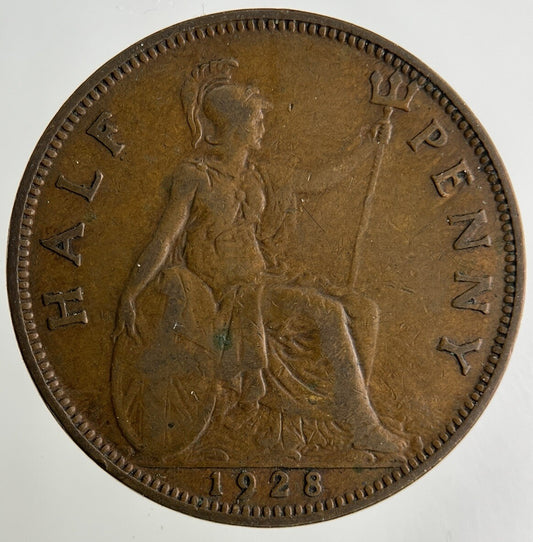 1928 George V Half-Penny Coin | Collectable Grade