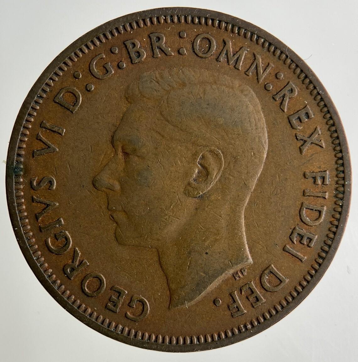 1950 George VI Half-Penny Coin | Collectable Grade