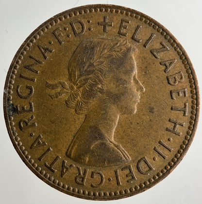 1963 Elizabeth II 2nd Half-Penny Coin | Fine Collectable Grade