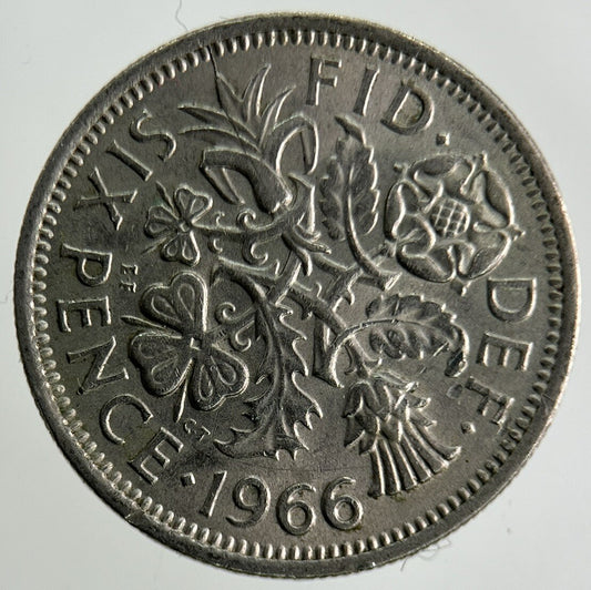 1966 Elizabeth II 2nd Sixpence Coin | Fine Collectable Grade