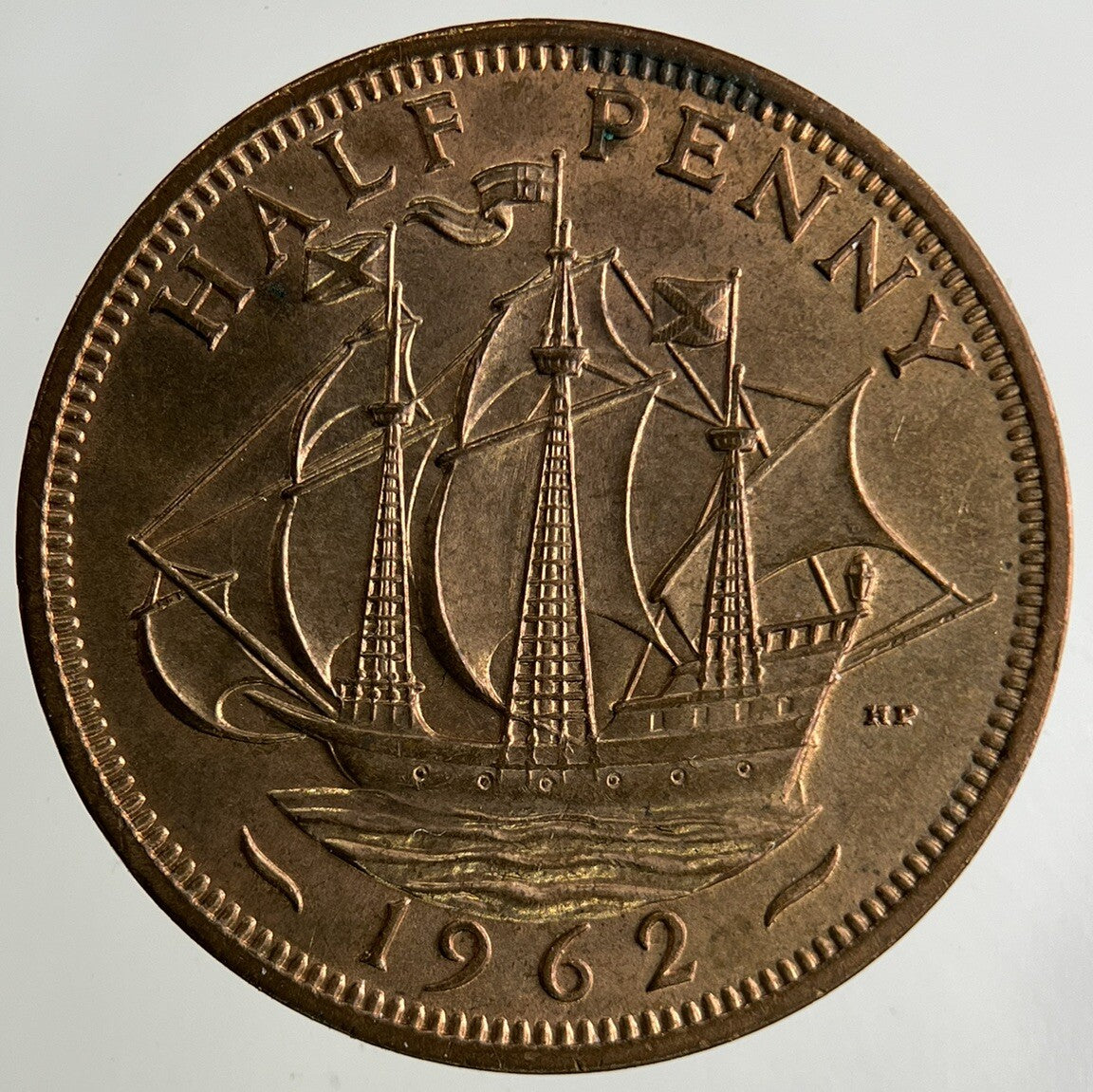 1962 Elizabeth II 2nd Half-Penny Coin | Very High Grade