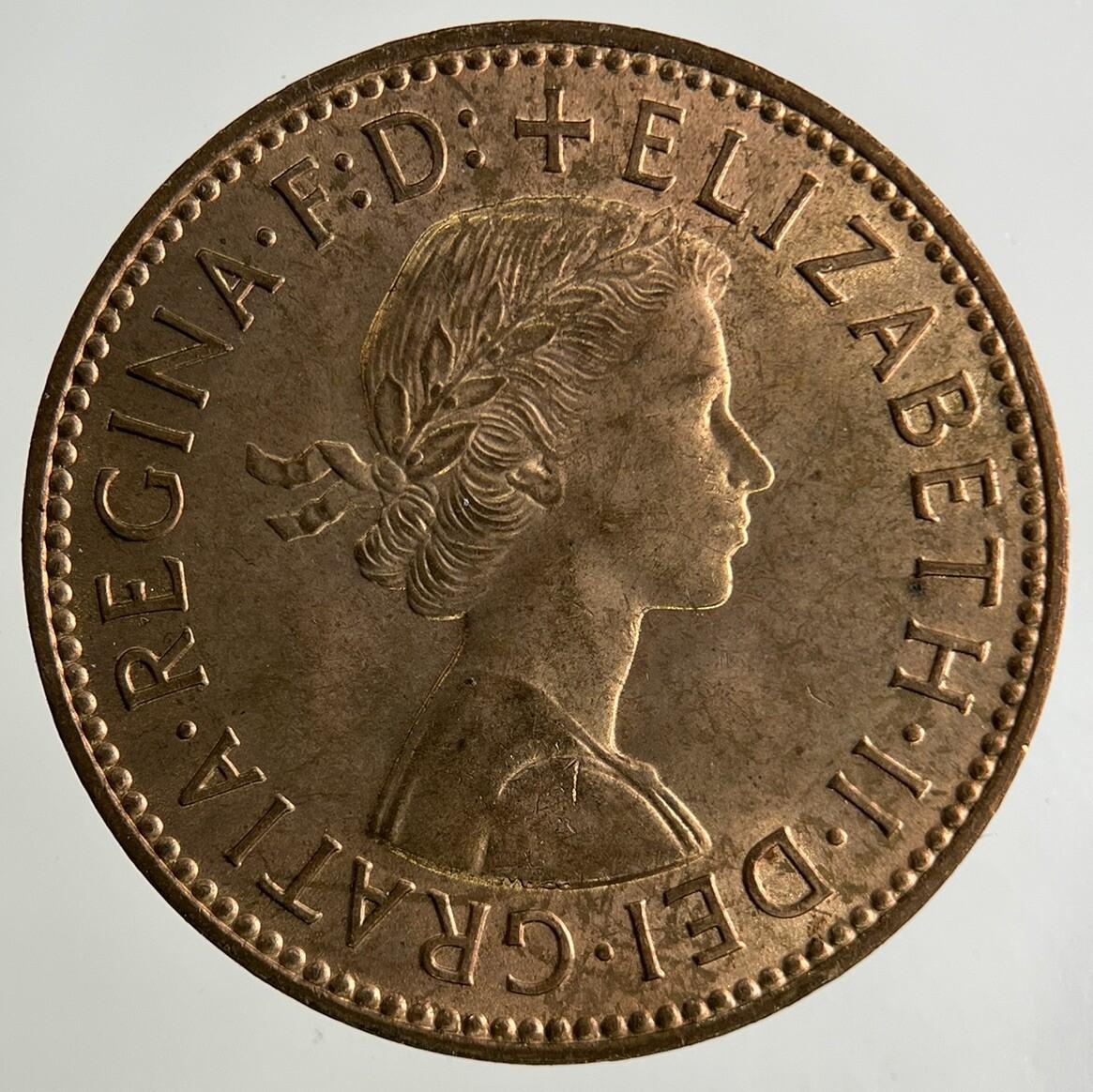 1962 Elizabeth II 2nd Half-Penny Coin | Very High Grade