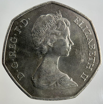 1973 Elizabeth II 2nd 50p Fifty-Pence Coin | Fine Collectable Grade