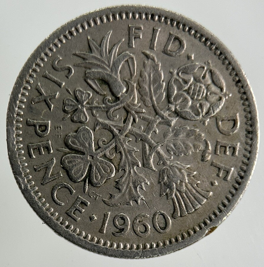 1960 Elizabeth II 2nd Sixpence Coin | Fine Collectable Grade