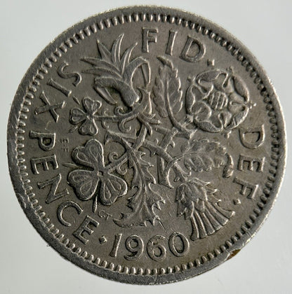 1960 Elizabeth II 2nd Sixpence Coin | Fine Collectable Grade