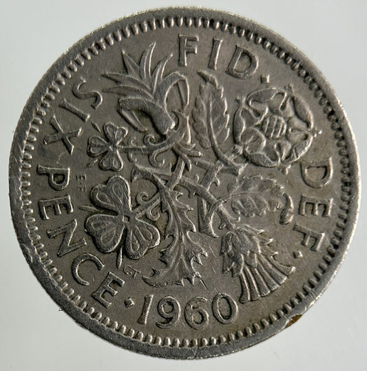 1960 Elizabeth II 2nd Sixpence Coin | Fine Collectable Grade