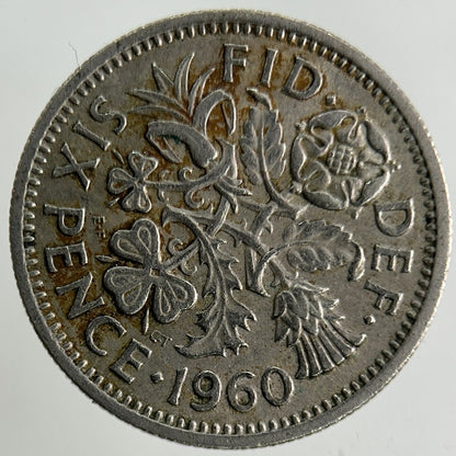 1960 Elizabeth II 2nd Sixpence Coin | Fine Collectable Grade