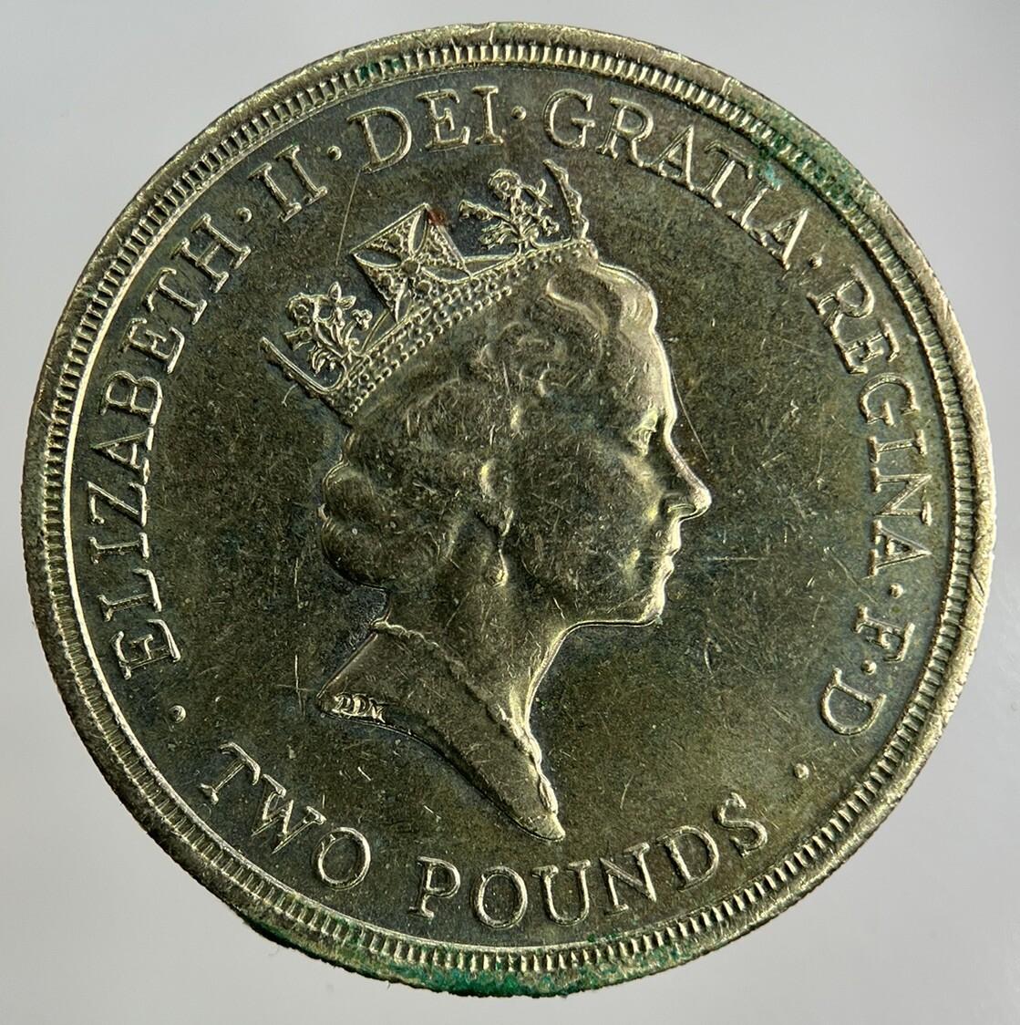 1986 Elizabeth II 2nd £2 Two-Pound Coin | Fine Collectable Grade