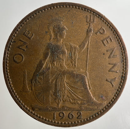 1962 Elizabeth II 2nd One Penny Coin | Fine Collectable Grade