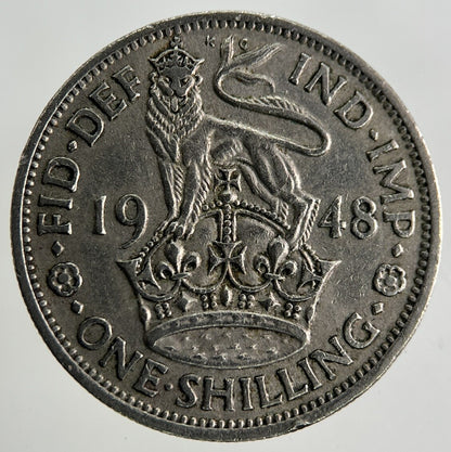 1948 George VI Shilling Coin | Fine Collectable Grade