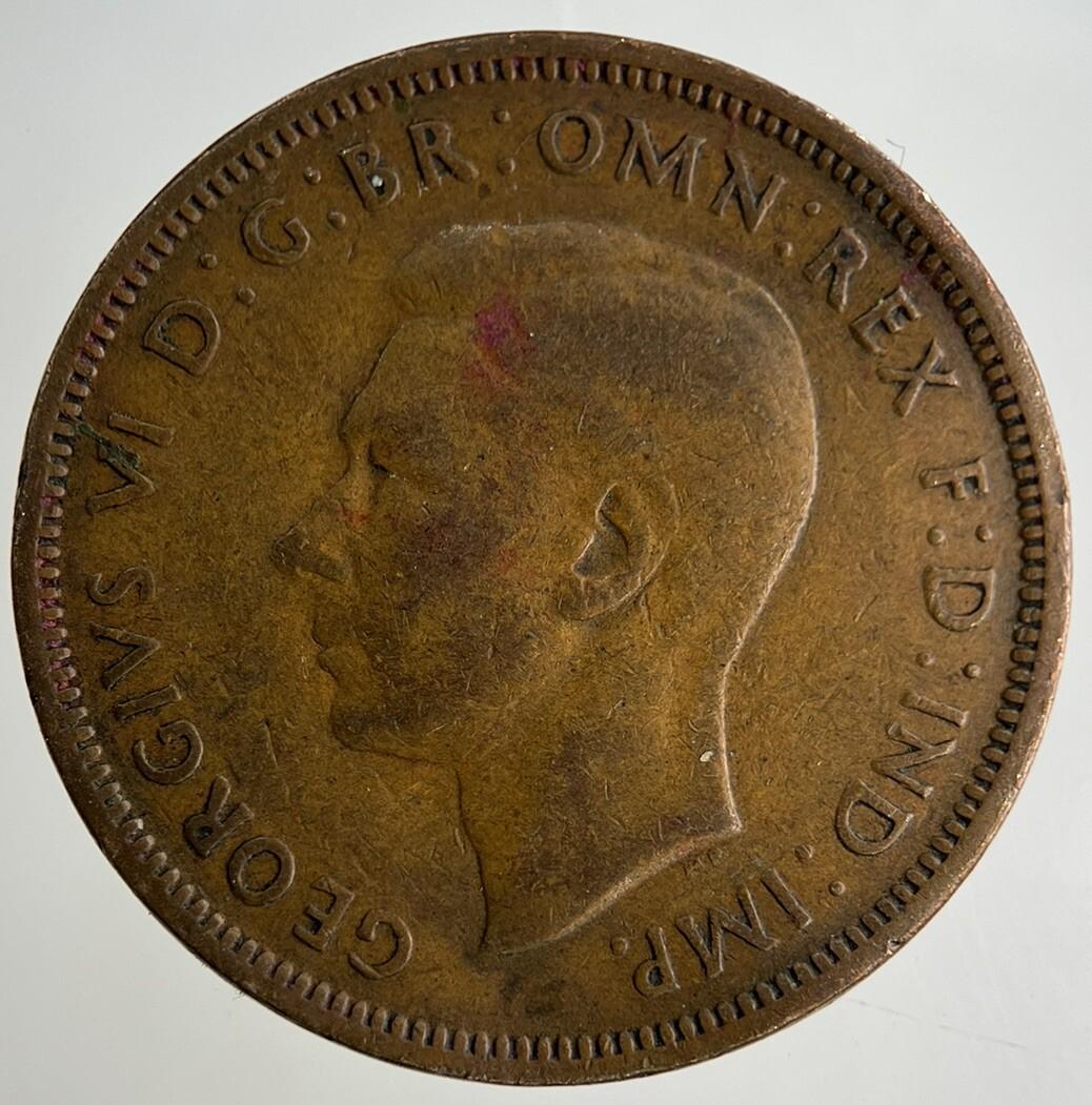 1943 George VI Half-Penny Coin | Collectable Grade
