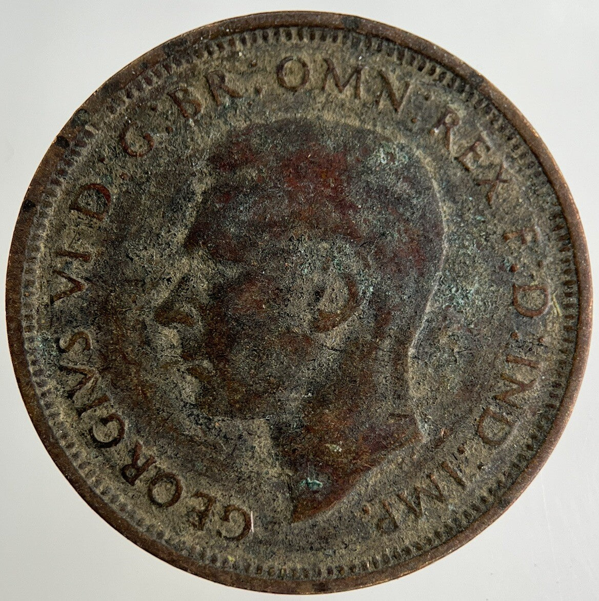 1942 George VI Half-Penny Coin | Collectable Grade