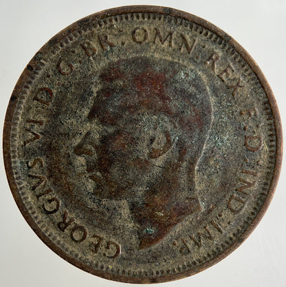 1942 George VI Half-Penny Coin | Collectable Grade