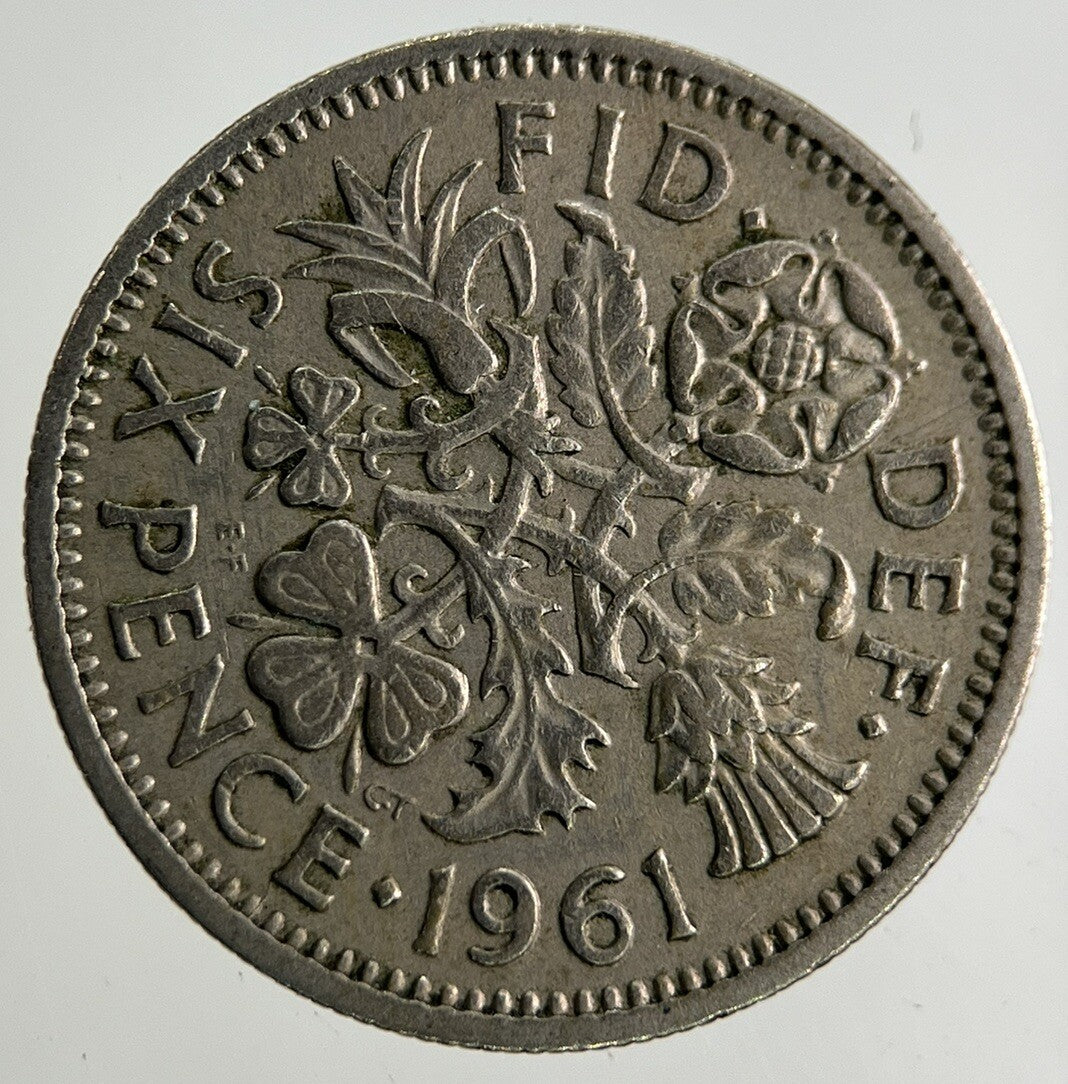 1961 Elizabeth II 2nd Sixpence Coin | Fine Collectable Grade
