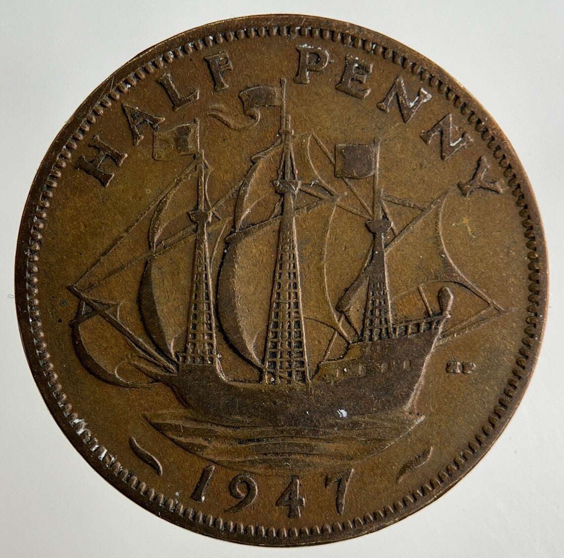 1947 George VI Half-Penny Coin | Collectable Grade