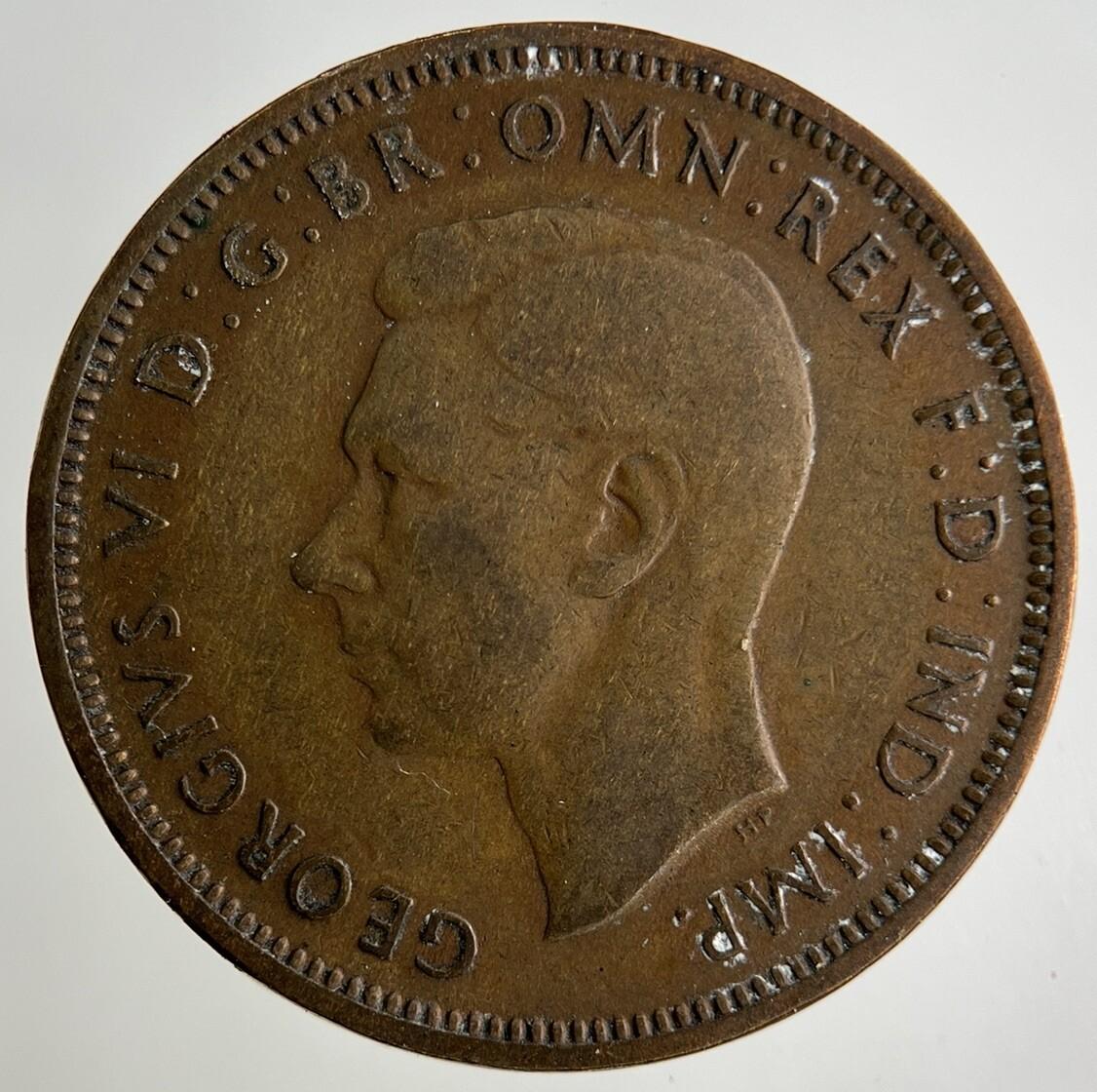 1947 George VI Half-Penny Coin | Collectable Grade
