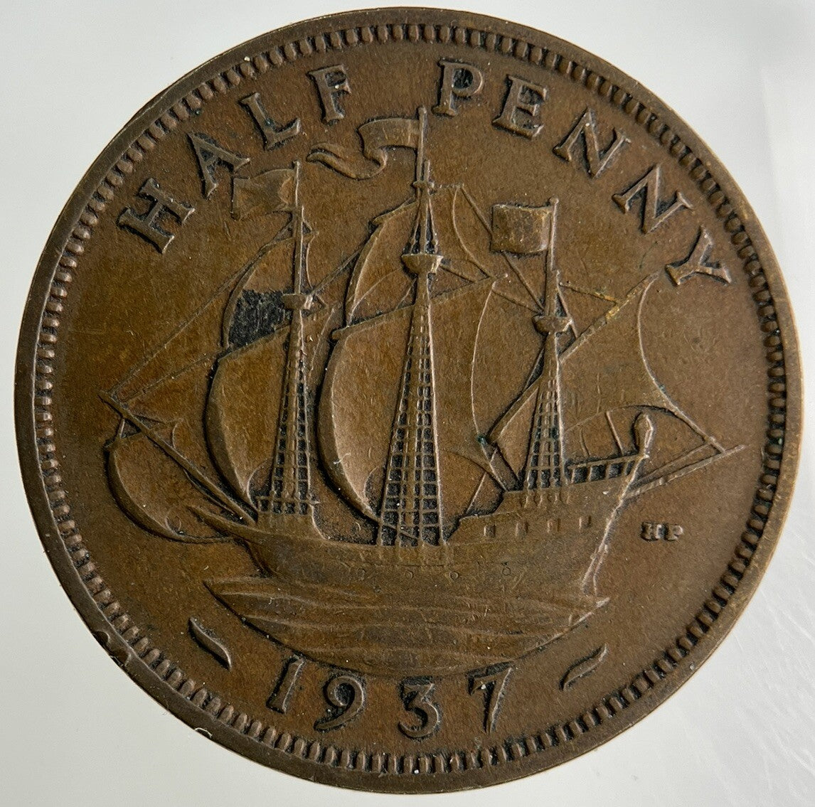 1937 George VI Half-Penny Coin | Fine Collectable Grade