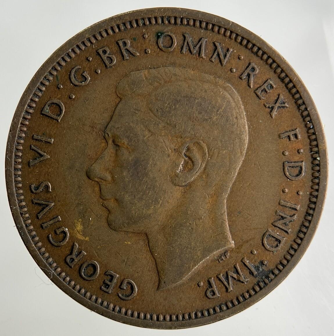 1937 George VI Half-Penny Coin | Fine Collectable Grade