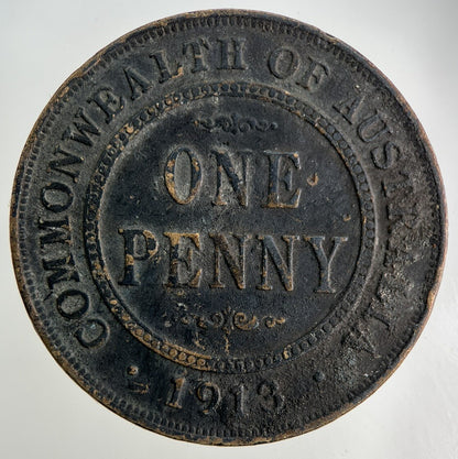 1913 Australia One Penny Coin | Collectable Grade